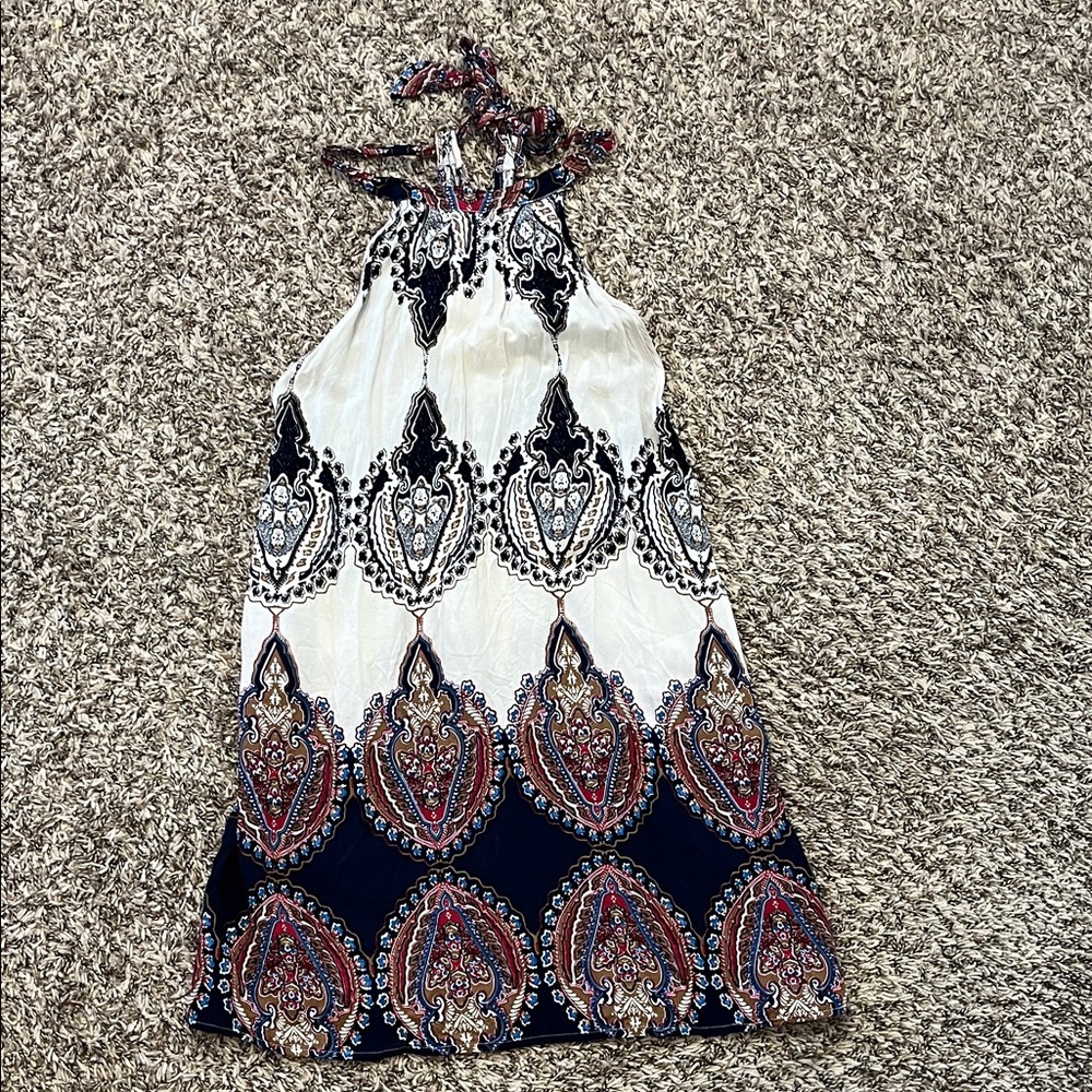 Bohemian Halter Mini Dress